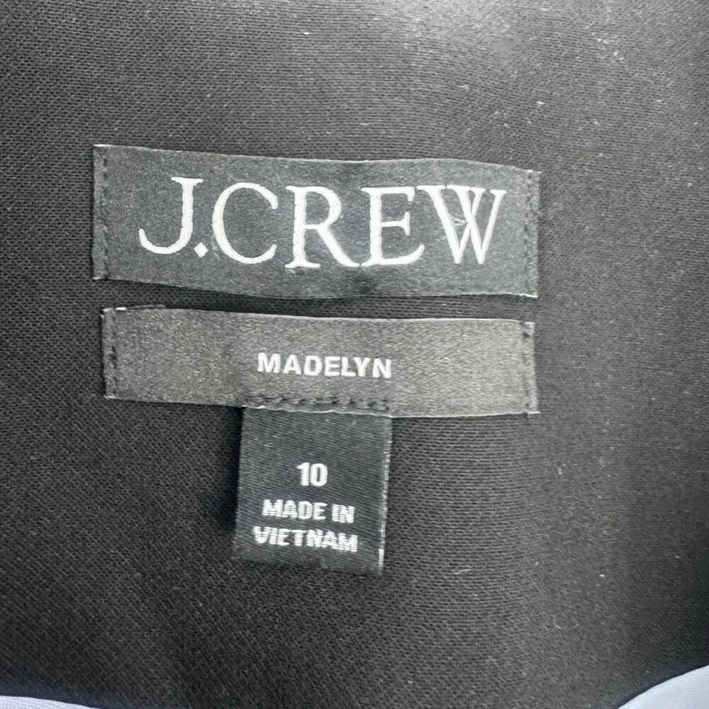 J. Crew Womens Madelyn Blazer Coat in Four-Season Stretch Black Size 10 NWOT